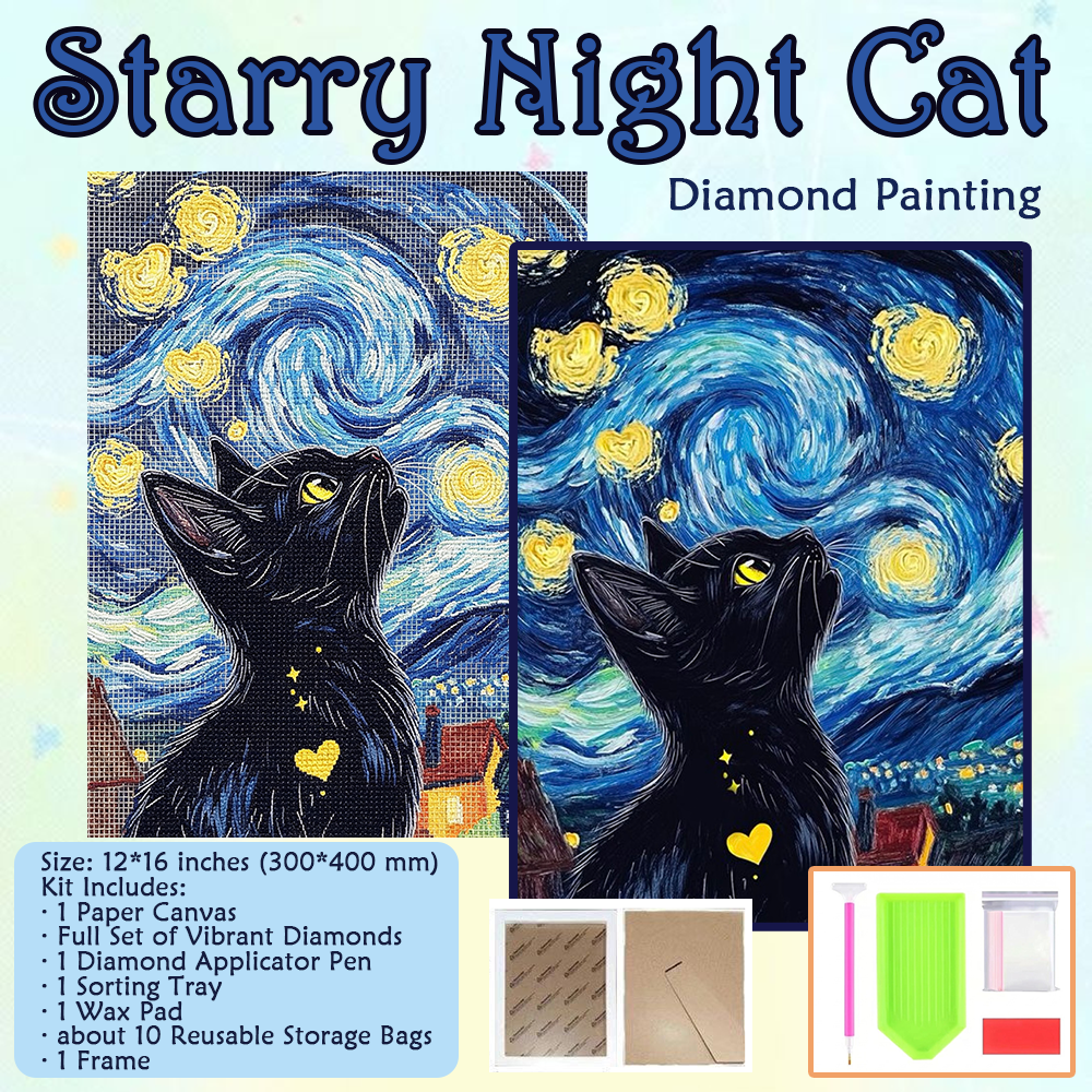 Van Gogh Whimsy DIY Diamond Painting Art  - 3 Scenes