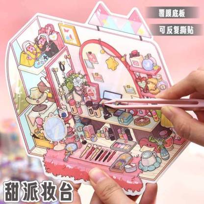 Style Desk DIY 3D Scene Stickers 4 Cute Miniature Scenes
