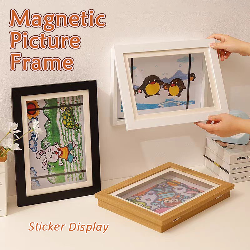 Magnetic Picture Frame Suitable for Sticker Display 
