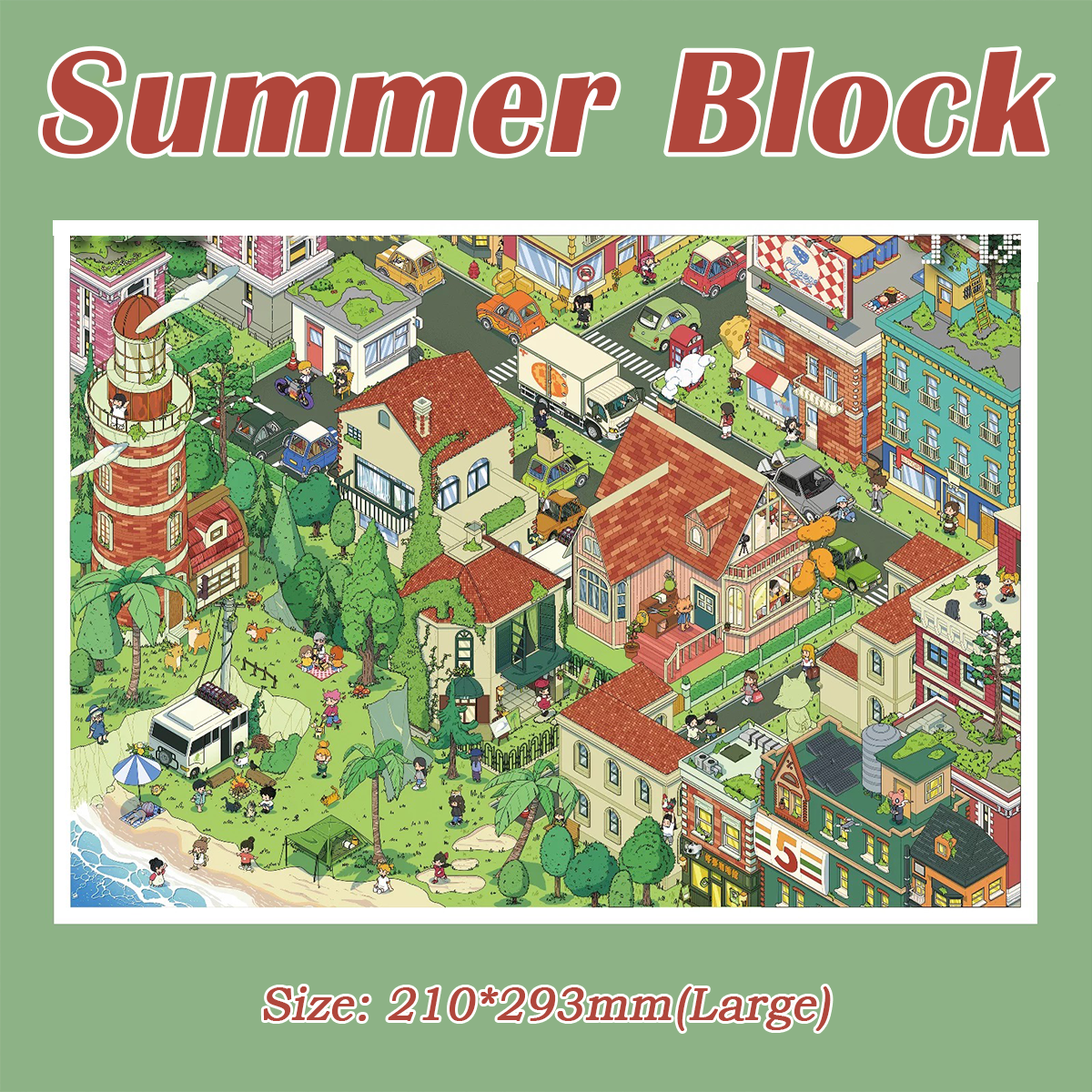 Little Lives DIY 3D Sticker Collection - 5 Cute Miniature Scenes