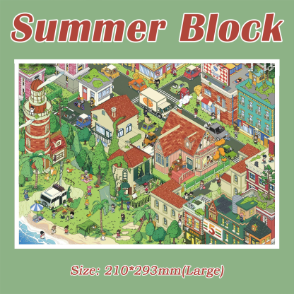 Little Lives DIY 3D Sticker Collection - 5 Cute Miniature Scenes