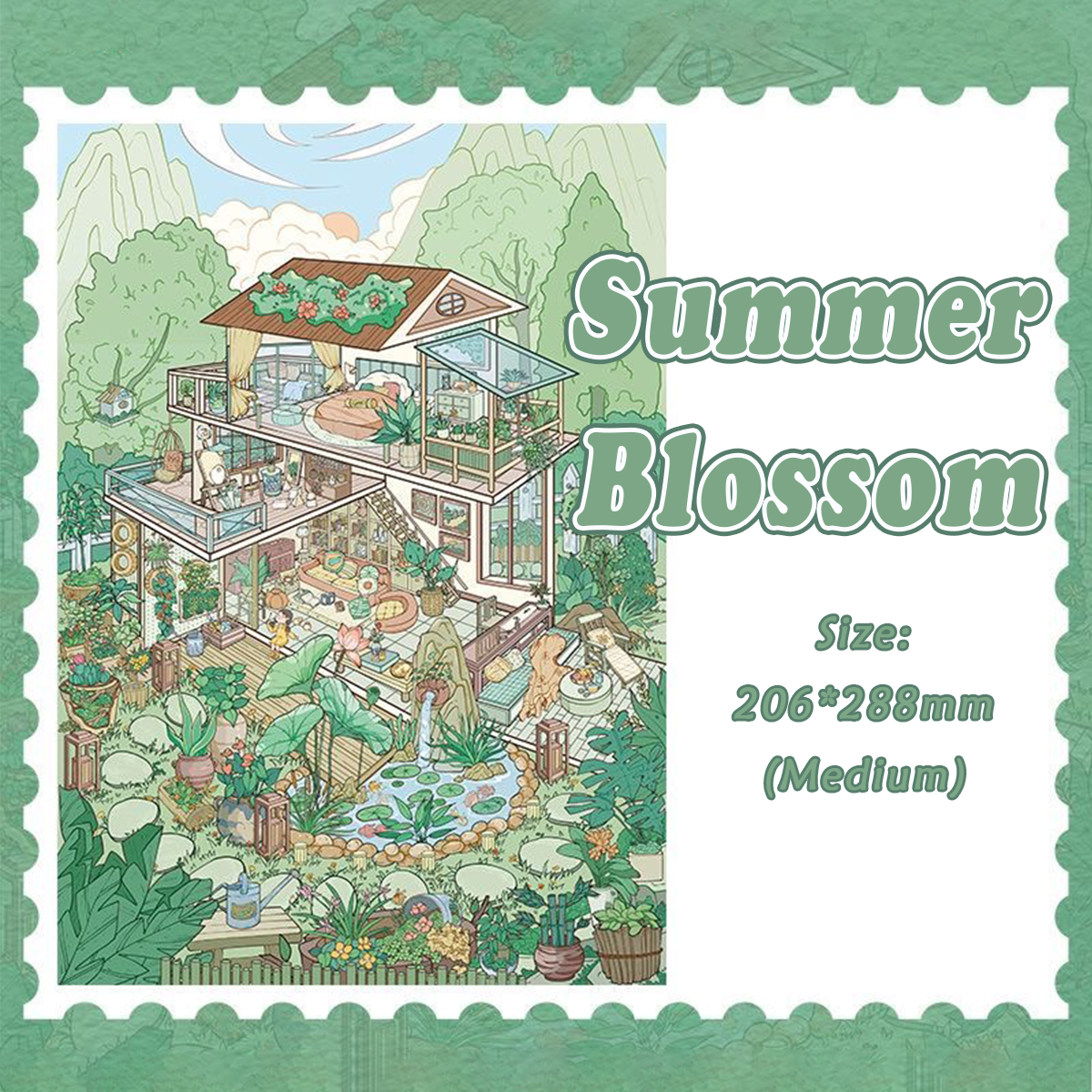 Fantasy Realm DIY 3D Scene Stickers Collection - 6 Cute Miniature Scenes