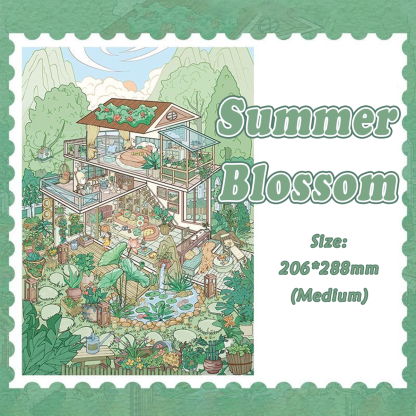 Fantasy Realm DIY 3D Scene Stickers Collection - 6 Cute Miniature Scenes
