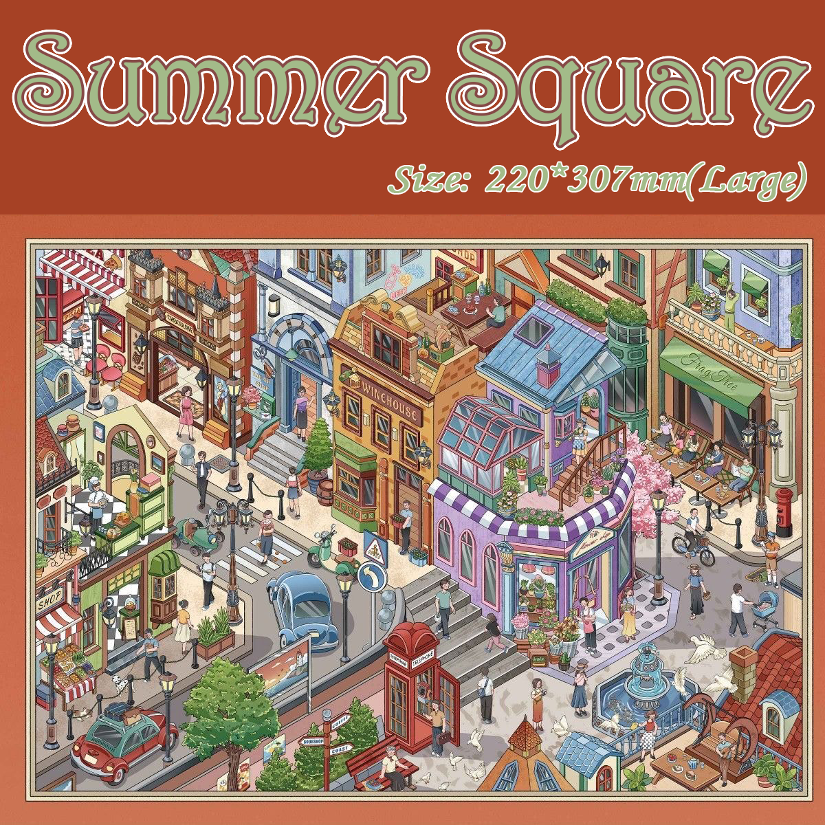 Quarter View DIY 3D Scene Stickers Collection - 5 Cute Miniature Scenes