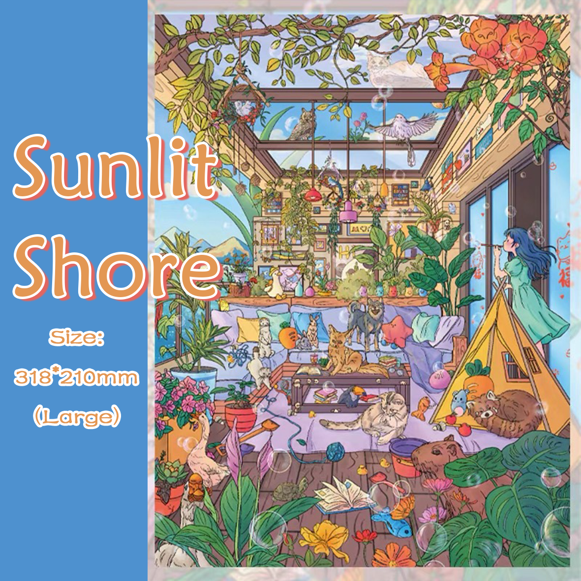 Sunroom Series 3D Sticker Collection - 2 Cute Miniature Scenes