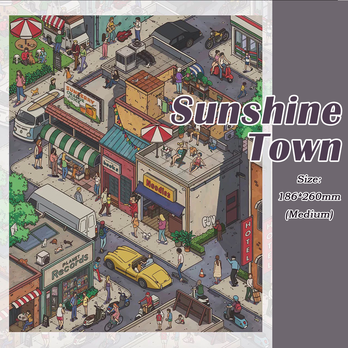 Little Lives DIY 3D Sticker Collection - 5 Cute Miniature Scenes