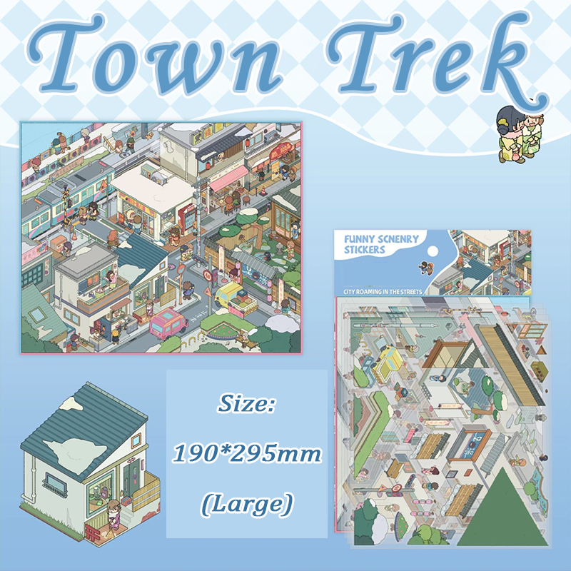 Tiny Atlas DIY 3D Scene Stickers - 3 Cute Miniature Scenes