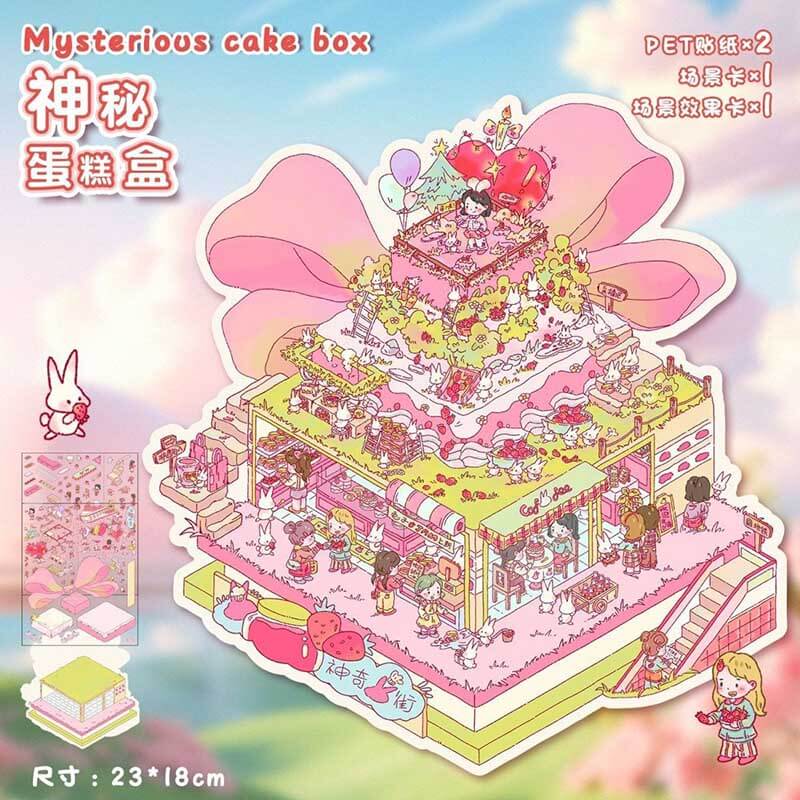 Treat Time DIY 3D Scene Stickers 2 Cute Miniature Scenes