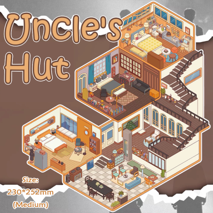 Villa Town DIY 3D Scene Stickers - 2 Cute Miniature Scenes