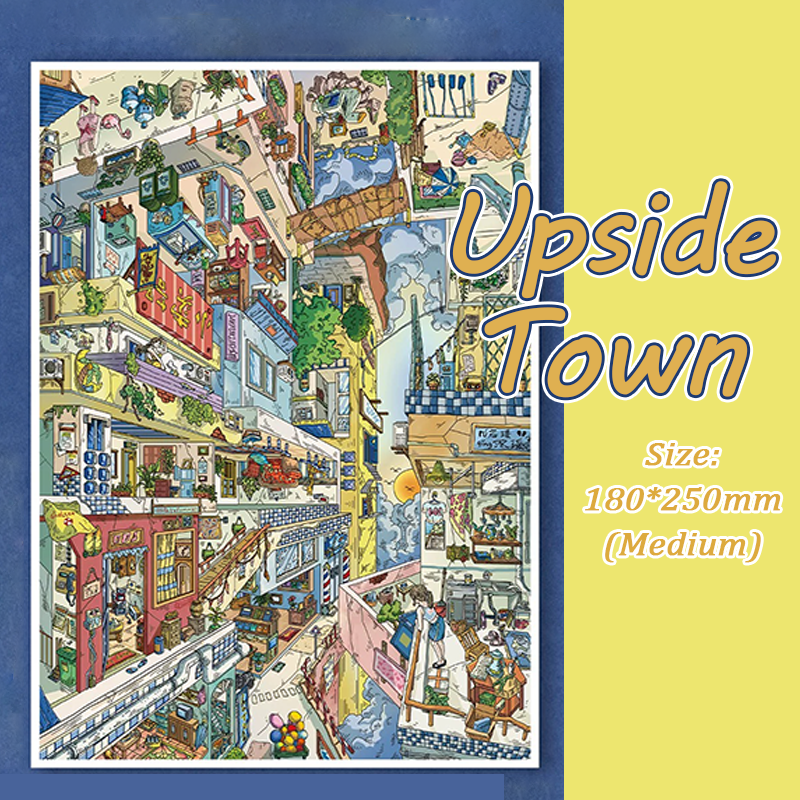 Old City DIY 3D Sticker Collection - 2 Cute Miniature Scens