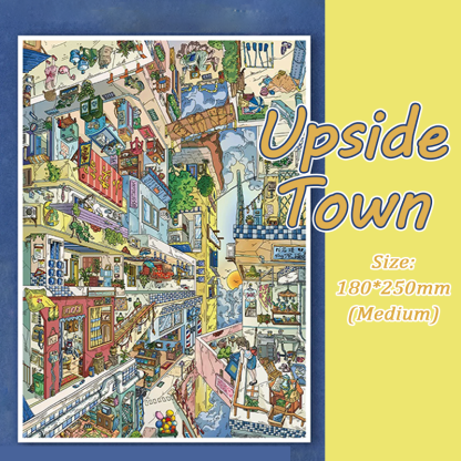Old City DIY 3D Sticker Collection - 2 Cute Miniature Scens