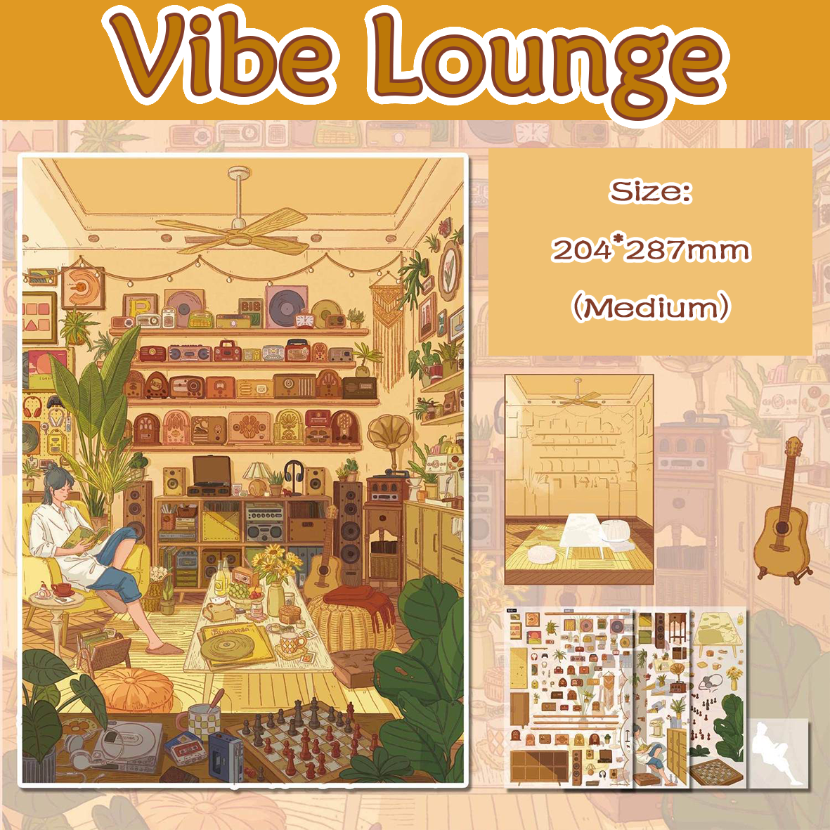 Lumina Nest DIY 3D Scene Stickers - 4 Cute Miniature Scenes