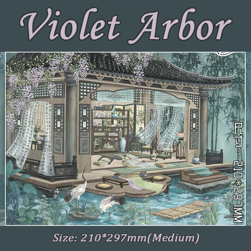 Fable Manors DIY 3D Scene Stickers Collection - 3 Cute Miniature Scenes