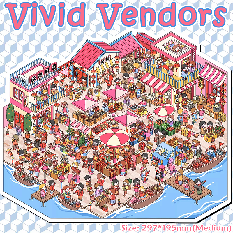 Paper Haven DIY 3D Scene Stickers - 3 Cute Miniature Scenes