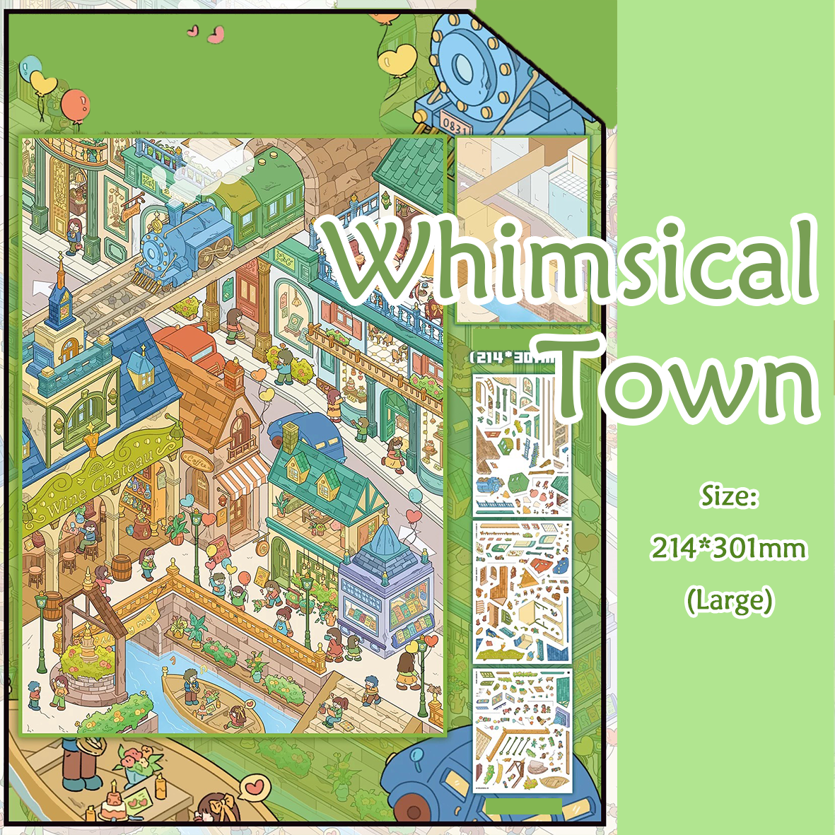 Daily Story DIY 3D Scene Stickers 4 Cute Miniature Scenes