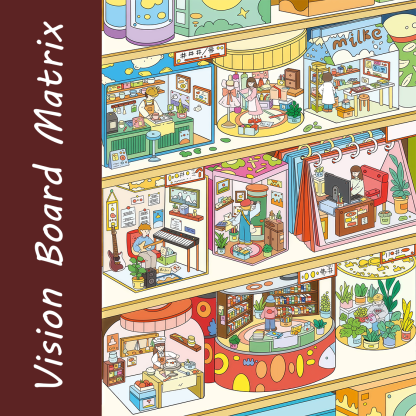 City Life DIY 3D Sticker Collection - 5 Cute Miniature Scenes