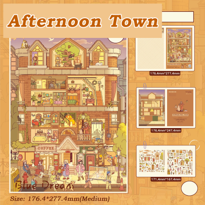 Still Frames DIY 3D Sticker Collection - 5 Cute Miniature Scene