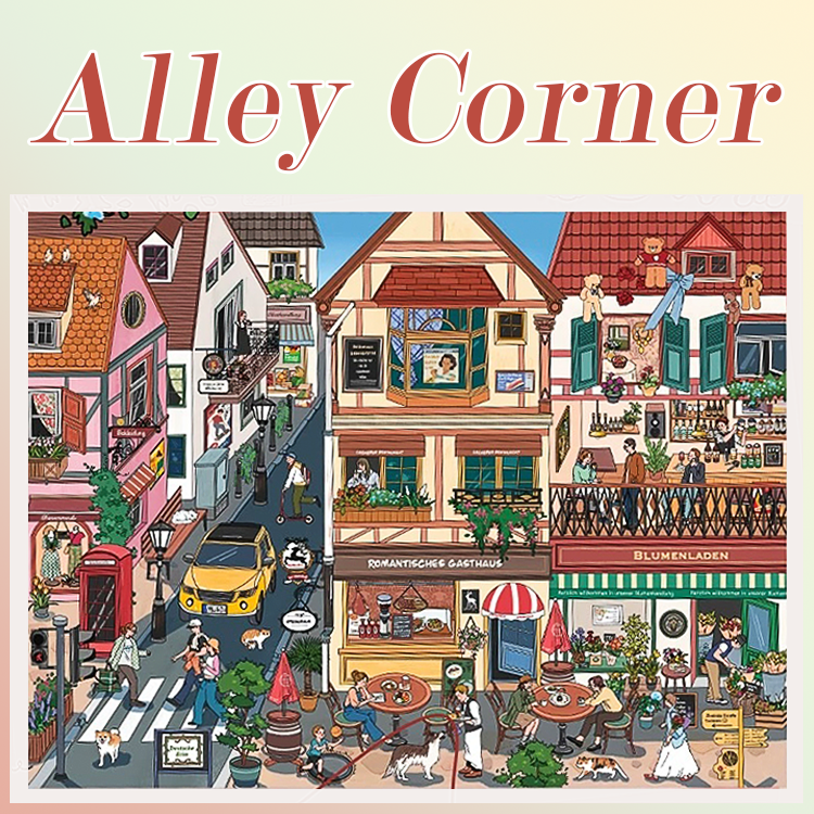 Alley Corner DIY 3D Sticker Collection - Cute Miniature Scene