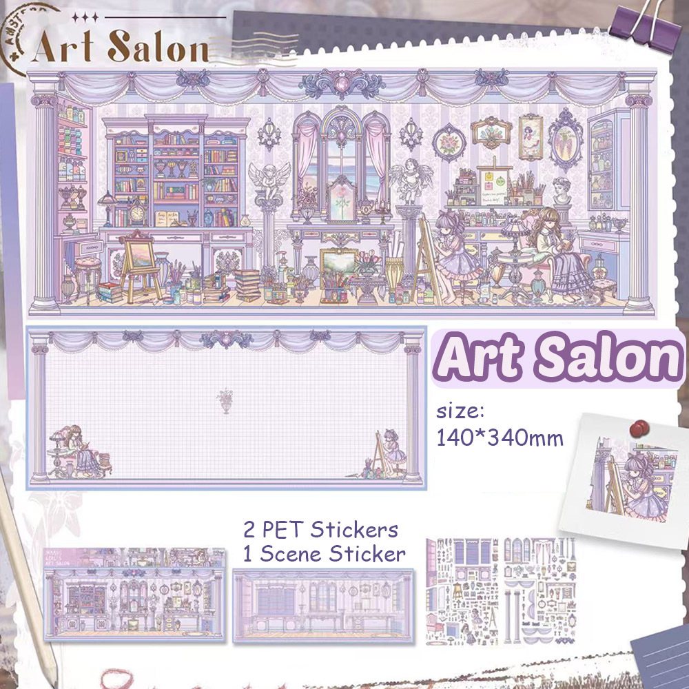 Plush Art Spot DIY 3D Scene Stickers - 3 Miniature Scenes