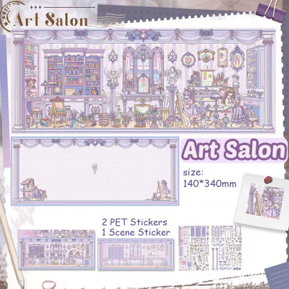 Plush Art Spot DIY 3D Scene Stickers - 3 Miniature Scenes