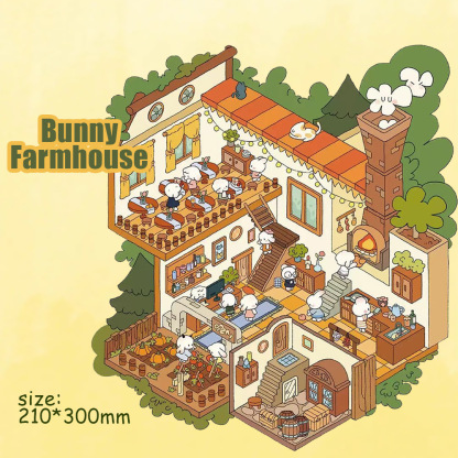 Wonder Village DIY 3D Scene Stickers - 3 Miniature Scenes