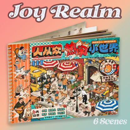 Joy Realm DIY 3D Scene Stickers Collection - Cute Miniature Scene