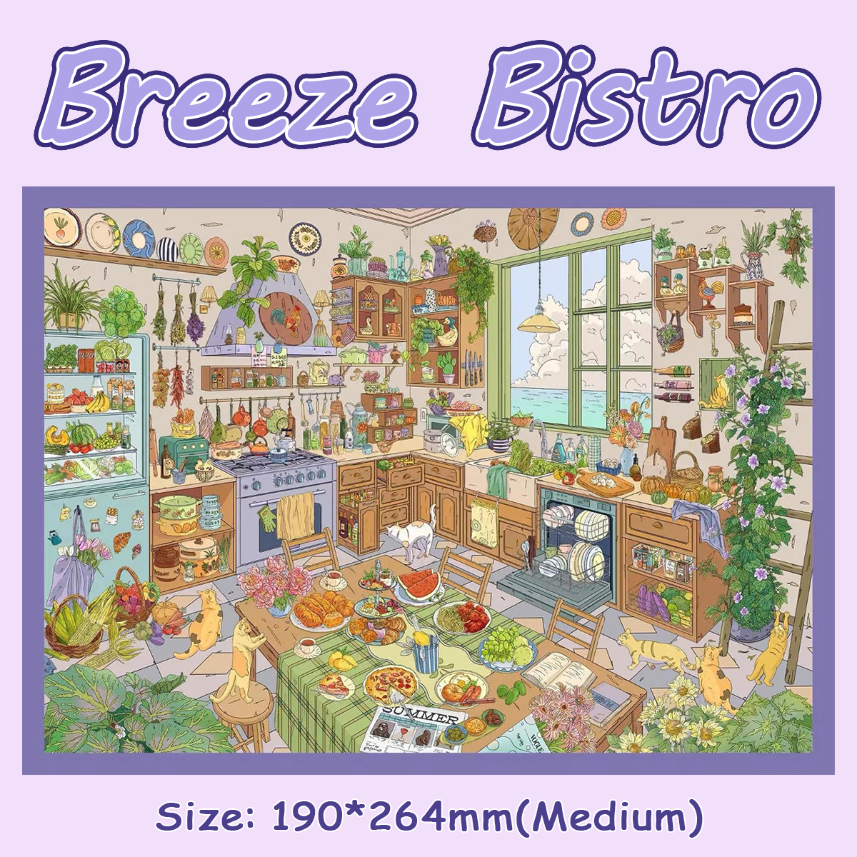 Sunny Daily DIY 3D Scene Stickers Collection - 4 Cute Miniature Scenes
