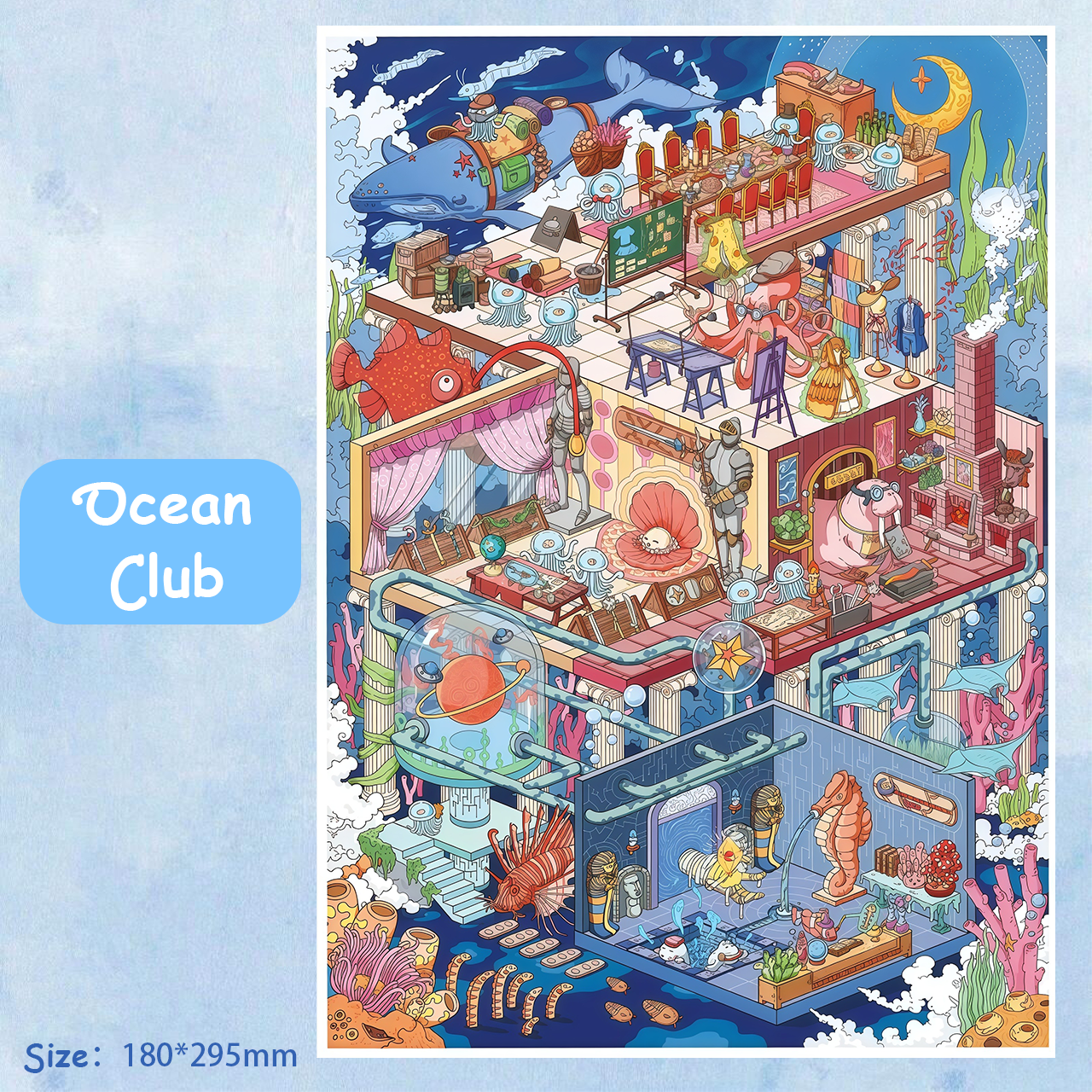 Ocean Club DIY 3D Scene Stickers - Miniature Scene