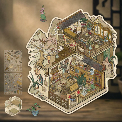  Back to the millennium DIY 3D Sticker Collection - 4 Cute Miniature Scenes
