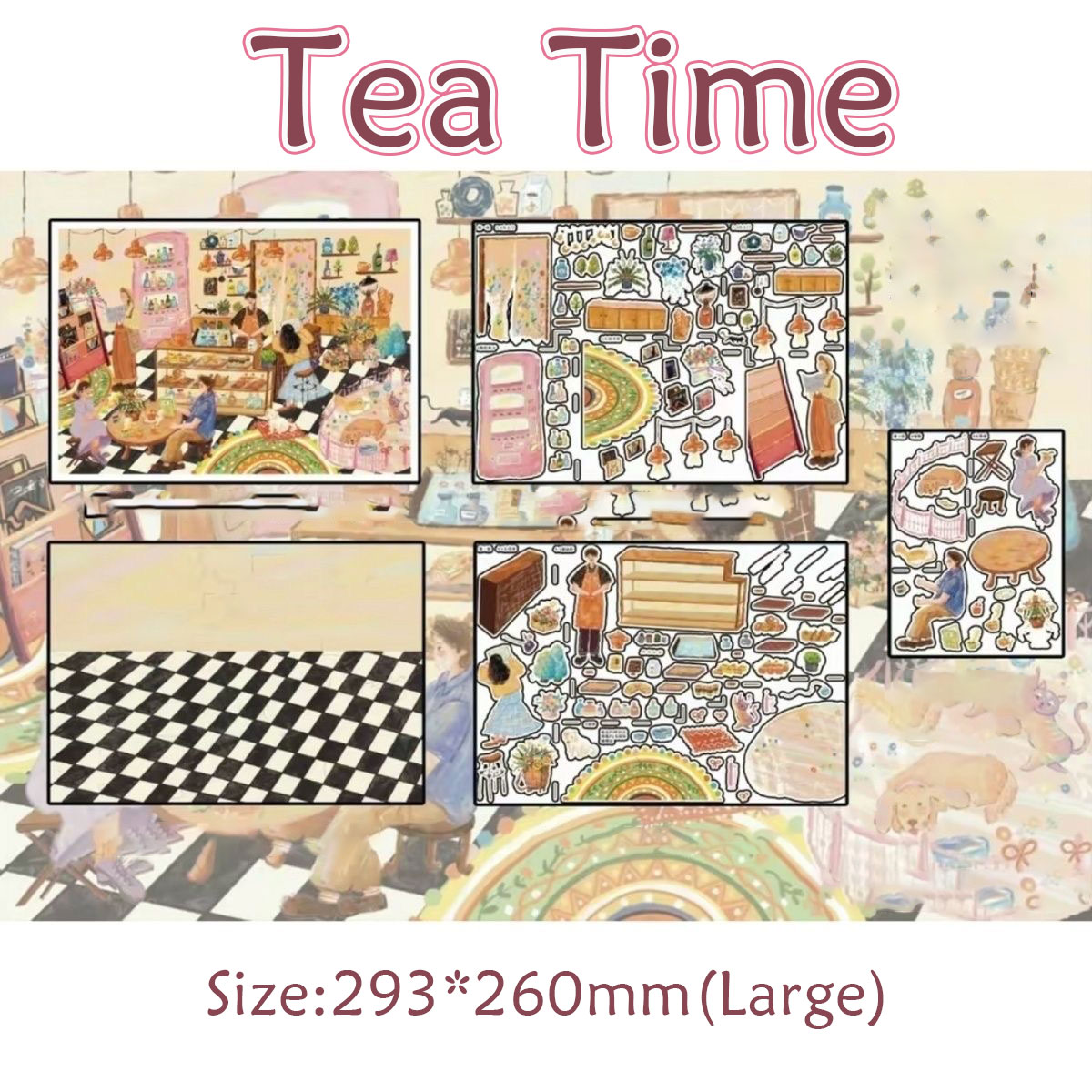 Cozy Break DIY 3D Scene Stickers Collection - 2 Cute Miniature Scenes