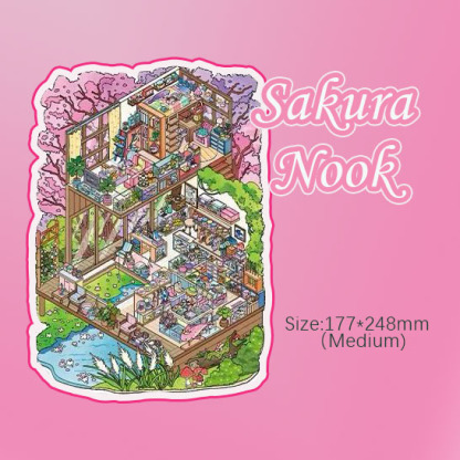  Four Seasons Homes  DIY 3D Sticker Collection - 4 Cute Miniature Scens
