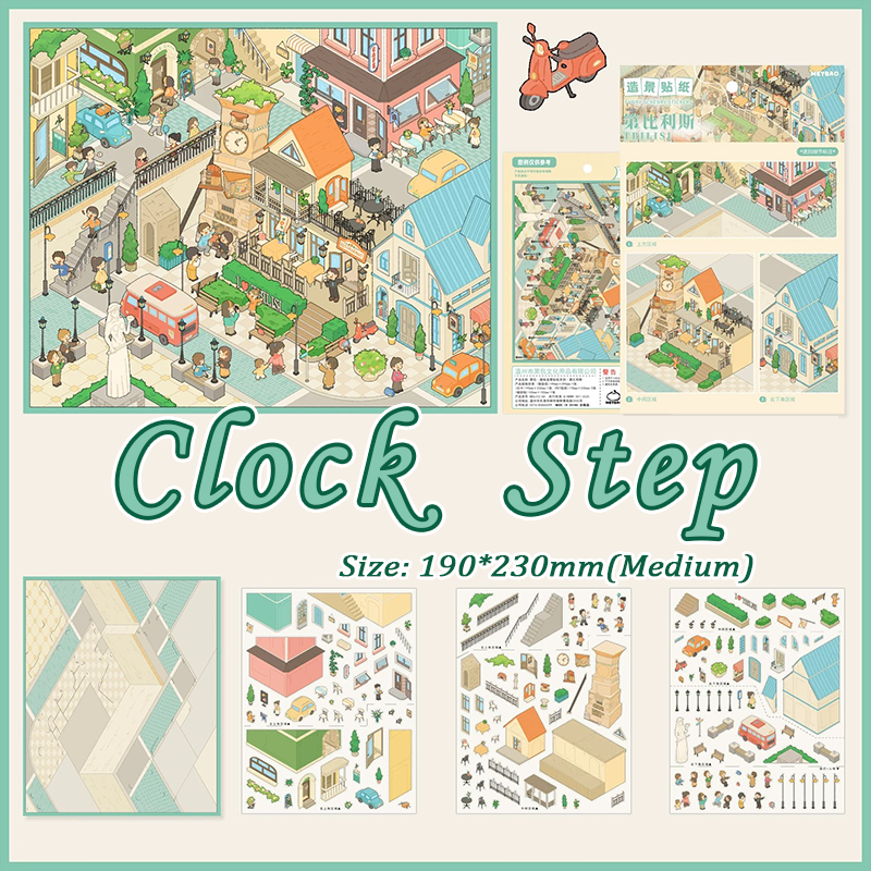 City Living DIY 3D Sticker Collection - 3 Cute Miniature Scene