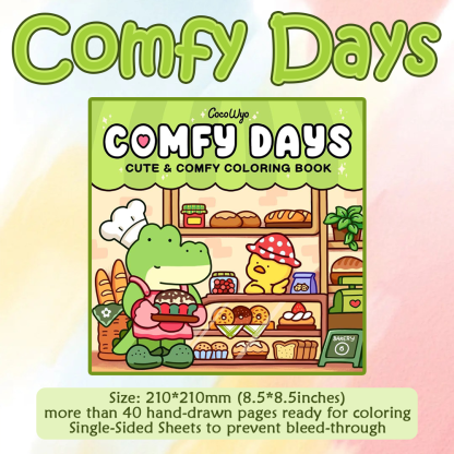 Cozy Moments Coloring Books  - 6 series