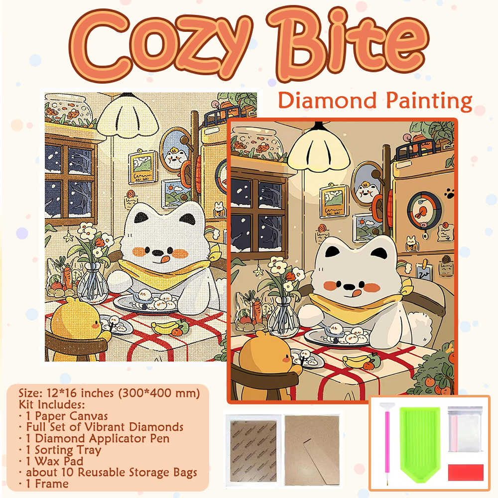 Paw Pals DIY Diamond Painting Art  - 4 Scenes