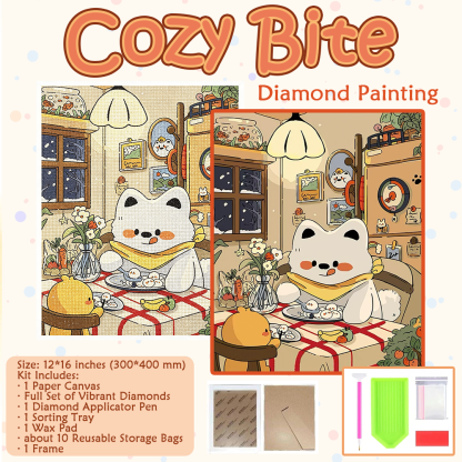 Paw Pals DIY Diamond Painting Art  - 4 Scenes