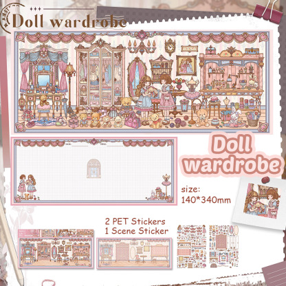 Plush Art Spot DIY 3D Scene Stickers - 3 Miniature Scenes