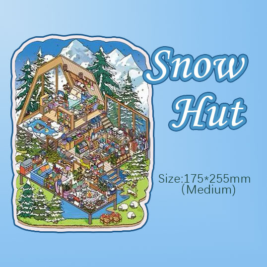  Four Seasons Homes  DIY 3D Sticker Collection - 4 Cute Miniature Scens