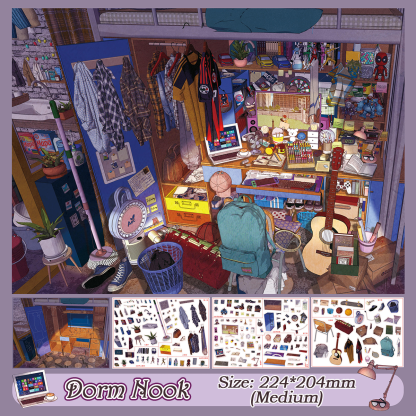 Magic Corners DIY 3D Scene Stickers Collection - 2 Cute Miniature Scenes
