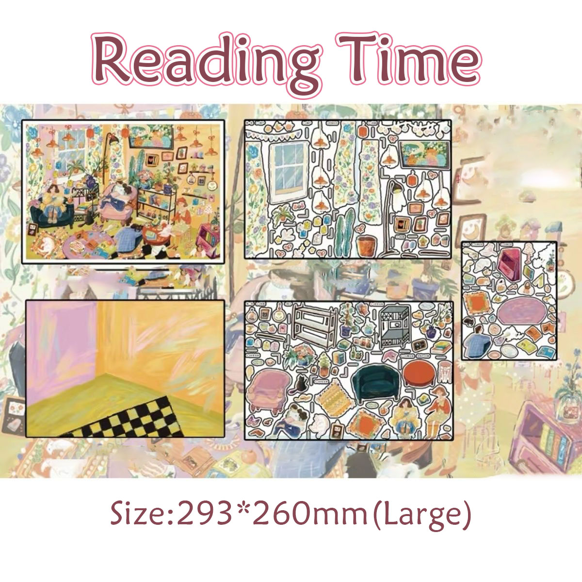 Cozy Break DIY 3D Scene Stickers Collection - 2 Cute Miniature Scenes