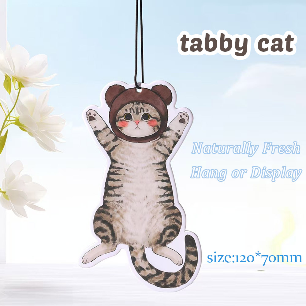 Purring Cats Perfume Aroma Sheet – Hanging Scented Card for Cars, Rooms & Closets