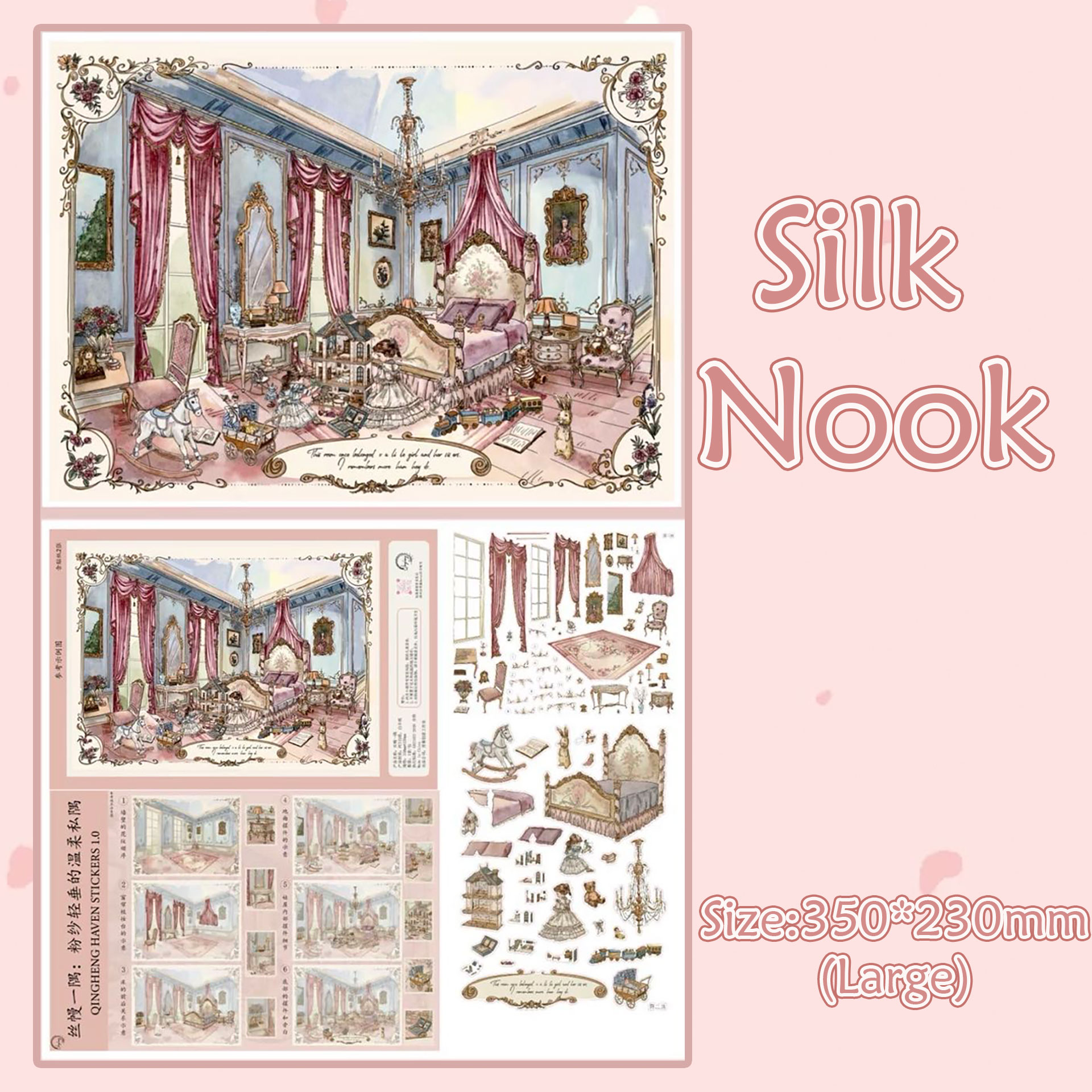 Manor Tale DIY 3D Scene Stickers Collection - 2 Cute Miniature Scenes