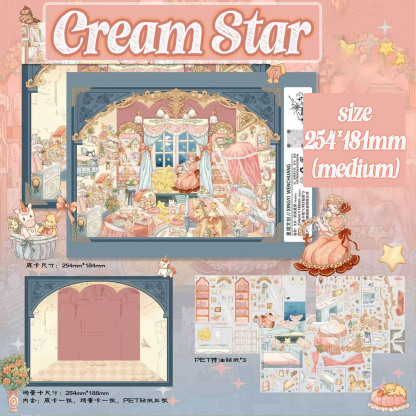 Fable Seasons DIY 3D Scene Stickers - 4 Cute Miniature Scenes