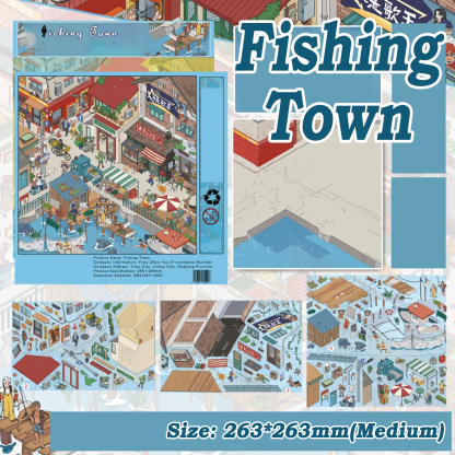 Vibe District DIY 3D Scene Stickers - 2 Cute Miniature Scene