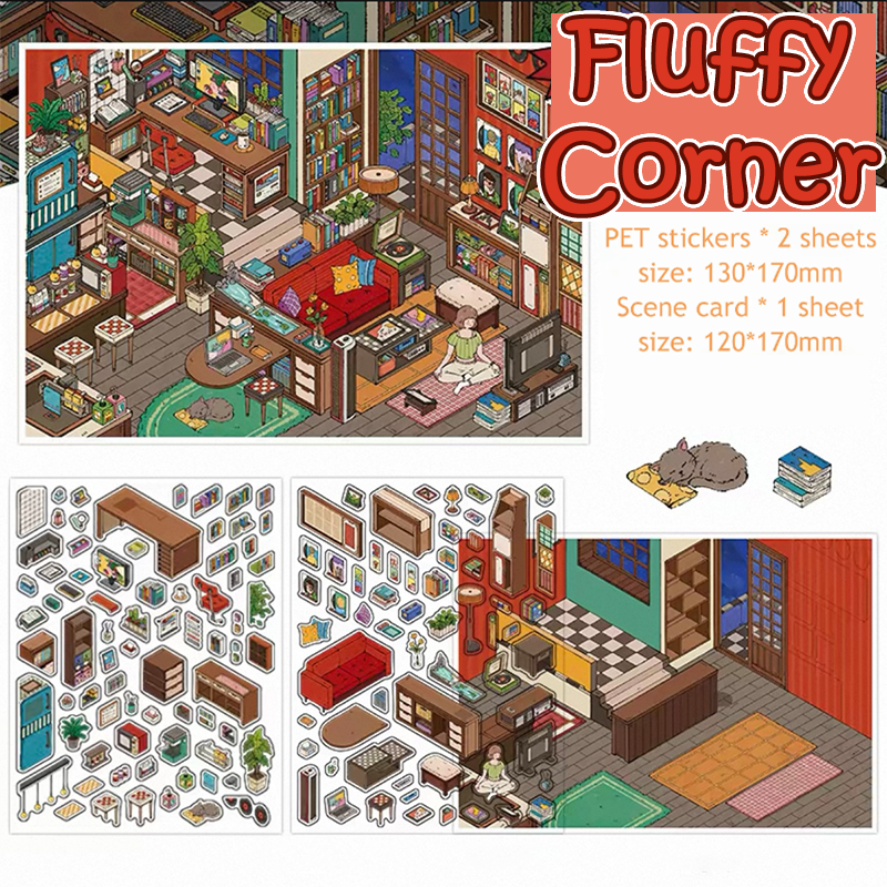 My Nook DIY 3D Scene Stickers - 2 Miniature Scene