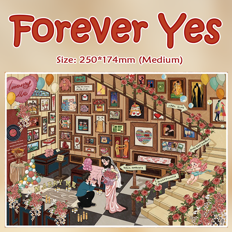 Forever Yes DIY 3D Sticker Collection - Cute Miniature Scene