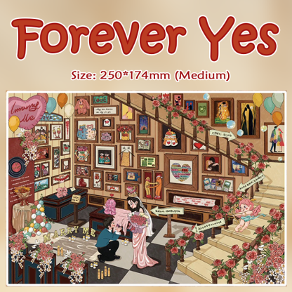 Forever Yes DIY 3D Sticker Collection - Cute Miniature Scene