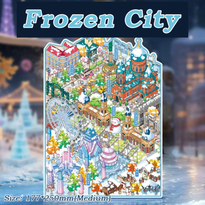 City Beat DIY 3D Sticker Collection - 5 Cute Miniature Scenes