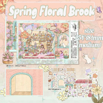 Fable Seasons DIY 3D Scene Stickers - 4 Cute Miniature Scenes