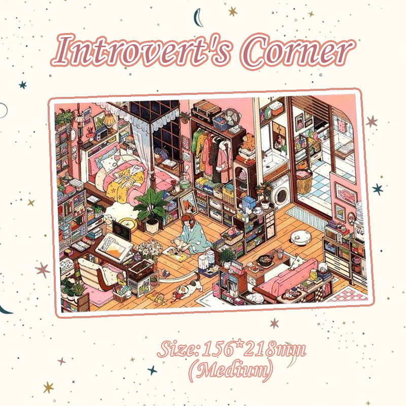 My Nook 2.0 DIY 3D Stickers Collection - 2 Miniature Scenes (with guidelines)