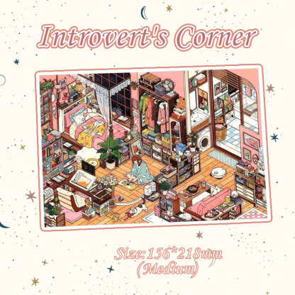 My Nook 2.0 DIY 3D Stickers Collection - 2 Miniature Scenes (with guidelines)